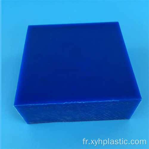 Feuille de nylon PA6 moulé de couleur bleue